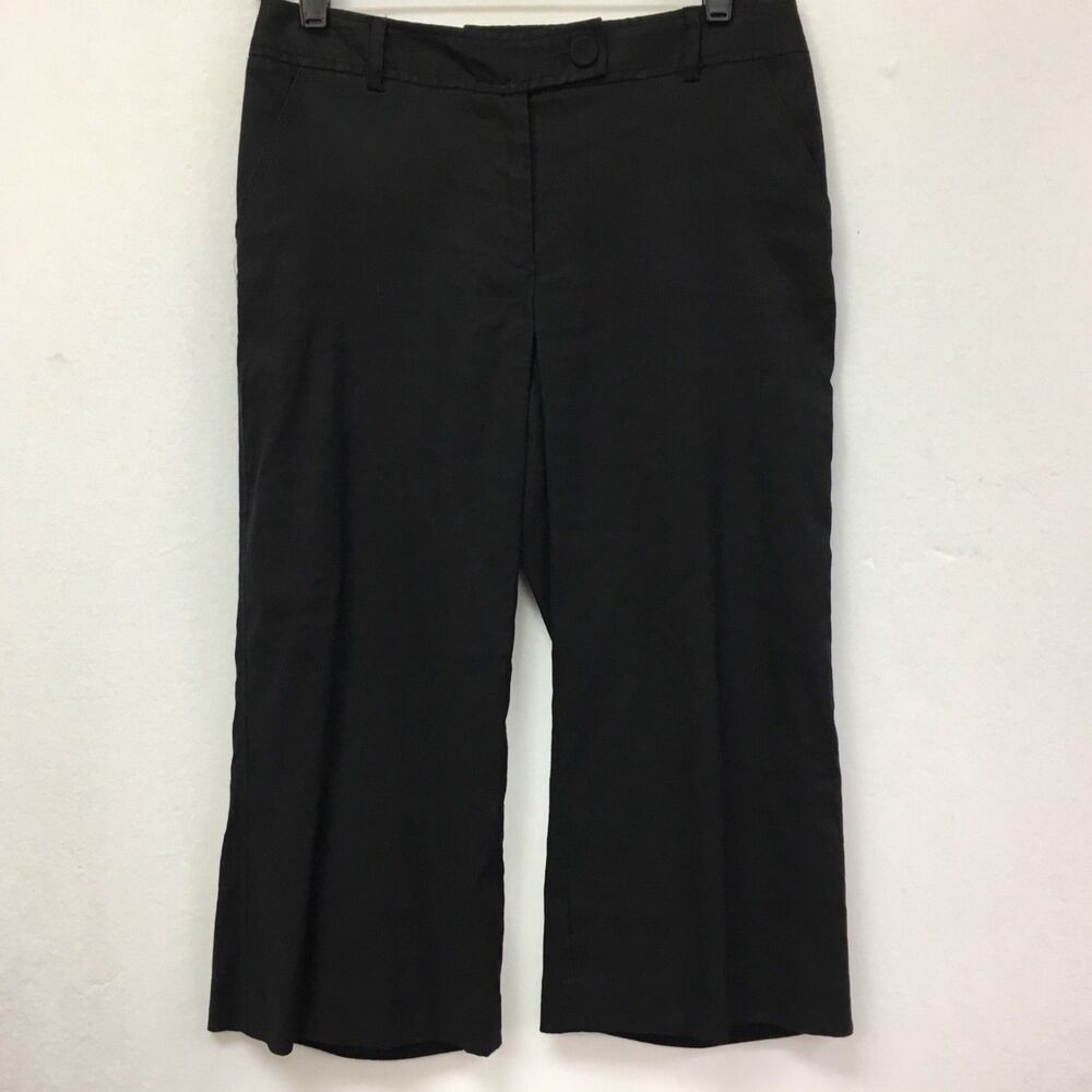 Alfani‎ Women's Pants Size 2 Black Linen Blend NWOT